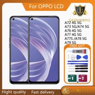 Original For OPPO A72 4G A72 5G A73 5G A74 5G A76 4G 5G A77 4G A77 5G A77s A78 5G A79 5G LCD Display