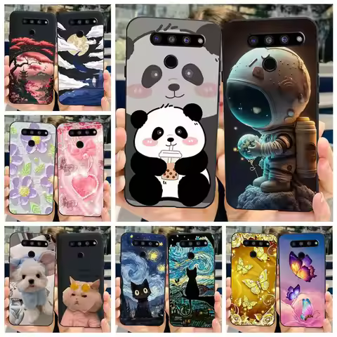 For LG V50 ThinQ 5G Case LM-V500N Cute Fashion Painted Cover Soft TPU Phone Case For LG V50s ThinQ B