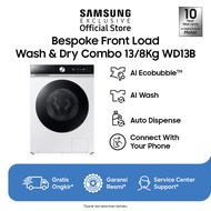 Samsung Mesin Cuci Bespoke AI™ Front Load 13/8Kg Washer Dryer | AI Ecobubble™ | WD13BB944DGESE