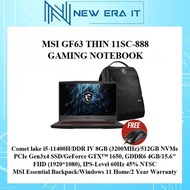 MSI Thin GF63 11SC-888 15.6'' FHD Gaming Notebook