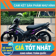 Tem Rời Dán Xe Exciter 135 Mẫu Lửa Zin 2008 Tím Đen