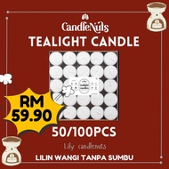 Candlenutsbynadia TEALIGHT CANDLES 4 Hours