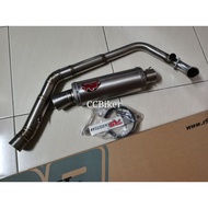 Yamaha Y15ZR Y15 Bore Up R9 Exhaust [FULL SYSTEM] Pipe Muffler Ekzos 32MM