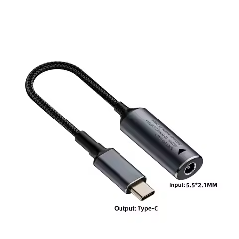 PD 100W DC to Type C Converter 5.5X2.5 7.4X0.6 Square Mouth Laptop Charging Cable 5/9/20V Mobile Pho