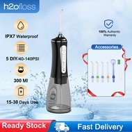 [Mới] Máy tăm nước H2ofloss Máy Tăm Nước Cầm Tay sạc lại ，300ML USB-C 5 chế độ 5 đầu phun bảo hành 1