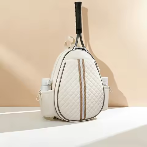 Backpack Tennis Bag For Women Tennis Carrying Bag With Water Bottle Holder Padded Strap Top Handle T