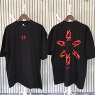 Continuous 44 Label Group red Oversized tee
