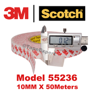 [TapeExpert] 3M 55236 Thin Double Sided Tape 0.12mm Heat Resistant Double Coated Strong Adhesive