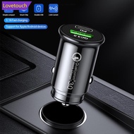 LOVETOUCH 3.1A QC 3.0 Car Fast Chargers Fast Charging USB PD Type C Outlet Adapter For 12V 24V Car T