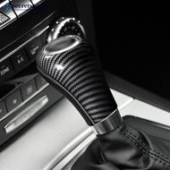 SECRETSPACE Carbon Fiber Car Gear Shift Knob Cover Inerior Trim For Mercedes Benz W204 W211 W212 W169 CLS A C E G GLK Class Car Accessories G5W7