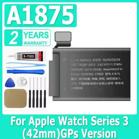 GPS Version A1875 Battery Real 342mAh For Apple Watch Series 3 42mm Series 3 GPS A1875 Battery +Free