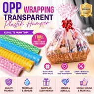 Fast Shipping Opp Transparent Wrapping Hamper Plastik Hamper 0.9 meter x 70 meter corak bunga Rose H