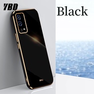 YBD Plating phone Case For OPPO A55 4G 5G A56 Casing Precise Camera Protection cases Luxury Straight Edge Cover
