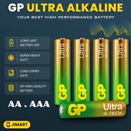 Bateri GP Ultra Alkaline AA & AAA | GP Ultra Alkaline Battery [2Pcs] - Long Lasting & Leak Resistant