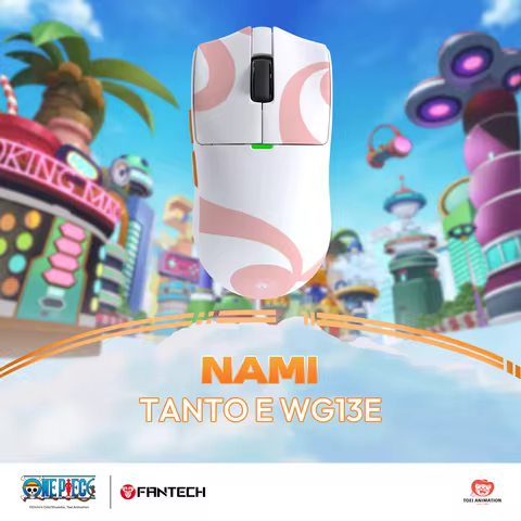 FANTECH TANTO E WG13E with One Piece 1000Hz Wireless Mouse 45Hr Use Time and 5D Macro 57g Lightweigh