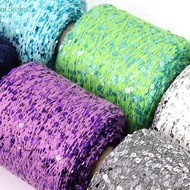 NICKOLAS Sequin Yarn Colorful Soft Knitting Wool With Sequin Sewing DIY Craft Thread