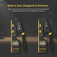 [PEO] RJ45 Network Crimper 3-in-1 Rust-proof Crimp Cut Strip Tool for CAT8/7/6A/6/5E STP/UTP Etherne