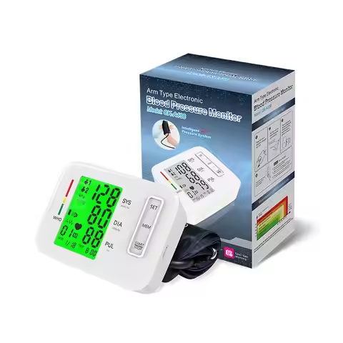 Upper Arm Blood Pressure Monitor Smart Arm Cuff Tonometer Digital Sphygmomanometer Electronic Medica