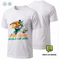 Ivory Coast World Cup 2026 Football | Ready Stock | Baju T Shirt Lelaki Men | Pure Cotton | Premium