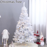 Festive Snow White Christmas Tree with Led Lights Decorative Luxury Premium 5ft 6ft 7ft Deluxe Encryption Ornament Xmas Tree Deco Gift Set 120/150/180/210cm