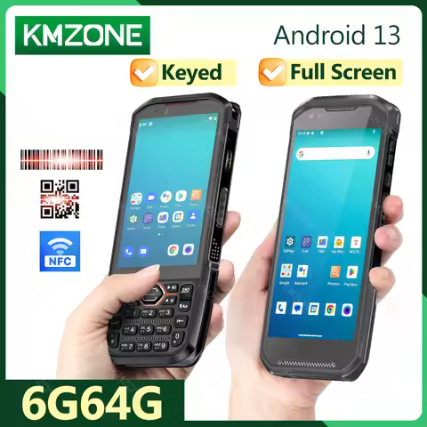 6GB+64GB Android 13 Handheld Rungged PDA 1D 2D QR Barcode Scanner Reader 4G WiFi POS Terminal Data C