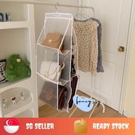 Hanging Handbag Organiser Wardrobe Organiser For Closet/Wardrobe Bag Storage Holder 6 Compartment Sp