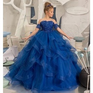 Tulle kids gown, Layered dress for girls, Birthday party dresses for kids