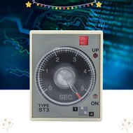 NAILSDECOR ​​Adjustable Time Relay​​, ​​ST3PA-A Powered on Defer Controller 220V​​ ​​Panel Mount Tim