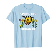 Minecraft Bee Spring Has Spawned Graphic Blocks T-Shirt