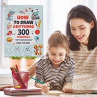 Coloring Cartoon Books for Kids 300 Drawings of Adorable Things Preschool Gifts for Girls and Boys