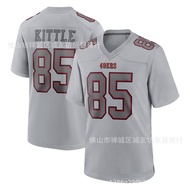 Same Day DeliveryNFL Rugby Jersey 49 People 85 Gray Reverse 49ers George Kittle Jersey