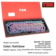 Lightweight 11-Speed Rainbow Color Chain