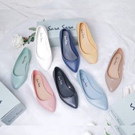 Sara Sara PELANGI (36-40) women's jelly shoes waterproof office shoes suitable for rainy season (Bla