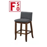 Furniture Outlet Ella Counter Chair [2 UNIT] High Chair Bangku Tinggi (Seat Height 60cm) Solid Rubber Wood