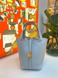 全新🆕Hermes Picotin 18 現貨多色🔥🔥 CC37 gold GHW 金金 CC08 Blue Pale ghw 聖杯藍金扣 CCI2 nata ghw 奶油白金扣 CCI2 nata 