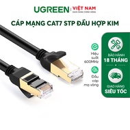 Cáp mạng CAT7 STP UGREEN NW107 11269 | Dạng cáp tròn dài 2N | 2 đầu đúc bọc hợp kim - Hàng phân phối