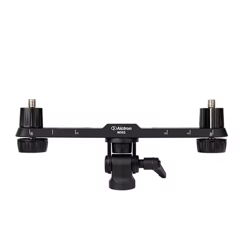 Alctron MS02 Stereo Recording Dual Mic Flat Stand Microphone with Scale Stand