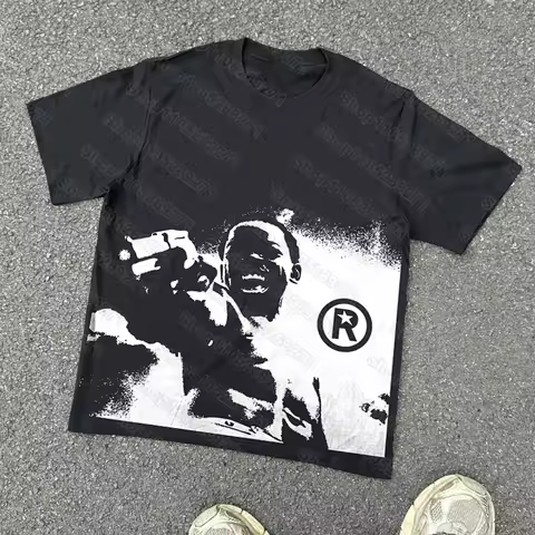 Dough Boy City of God Classic Character Portrait Graphic Print T-shirt Unisex Short-sleeved Street C