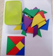 🔬Experimental Aids🔬Tangram 35pcs Puzzle Geometry Mathematics Preschool Education Graphic Triangle Sq