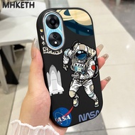 MHKETH Case For OPPO A58 5G A78 5G A58X 5G A1X A2X 5G A58 4G A98 5G A1 5G Astronaut Phone