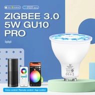 GLEDOPTO ZigBee 3.0 Smart GU10 Spotlight 5W Pro RGBCCT Led Bulb 30 Degree Beam Angle Work with Alexa
