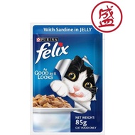 Purina Felix Sardine with Jelly Adult Cat Wet Food 85g