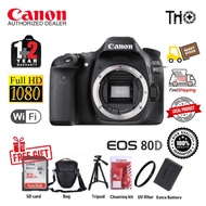 Canon Eos 80D Body 100% Original Set Dslr Camera ( 3 years warranty )