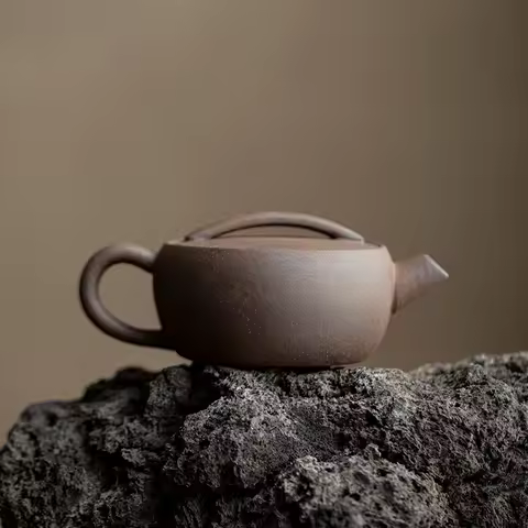 Teapot Handmade Retro Coarse Pottery Stoneware Kungfu Tea Ceremony Tea Maker Ceramic Teapot Teaset