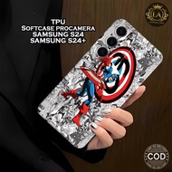 HP Latest Samsung S24 / S24+ Case - Leviora Case - Spiderman Fashion Case - Samsung S24 / S24+ Softc
