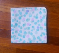 日本二重紗手帕 = 水彩點點 = 綠 (共3色)