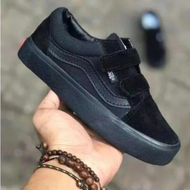 Sepatu Sekolah Anak Laki Laki Perempuan Hitam Polos Sepatu Vans1 Anak Sekolah Full Black Sepatu Seko