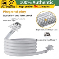 Universal inlet hose for washing machines, compatible with universal connectors, 1.5m, 3m, 5m, and 8