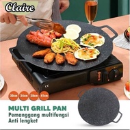 Grill PAN/BBQ GRILL PAN/Multifunctional Non-Stick Conduction PAN 34cm