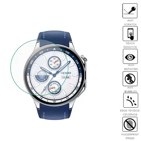 5pcs TPU Soft Smartwatch Clear Protective Film For OPPO Watch X/OnePlus Watch 2 Display Screen Prote